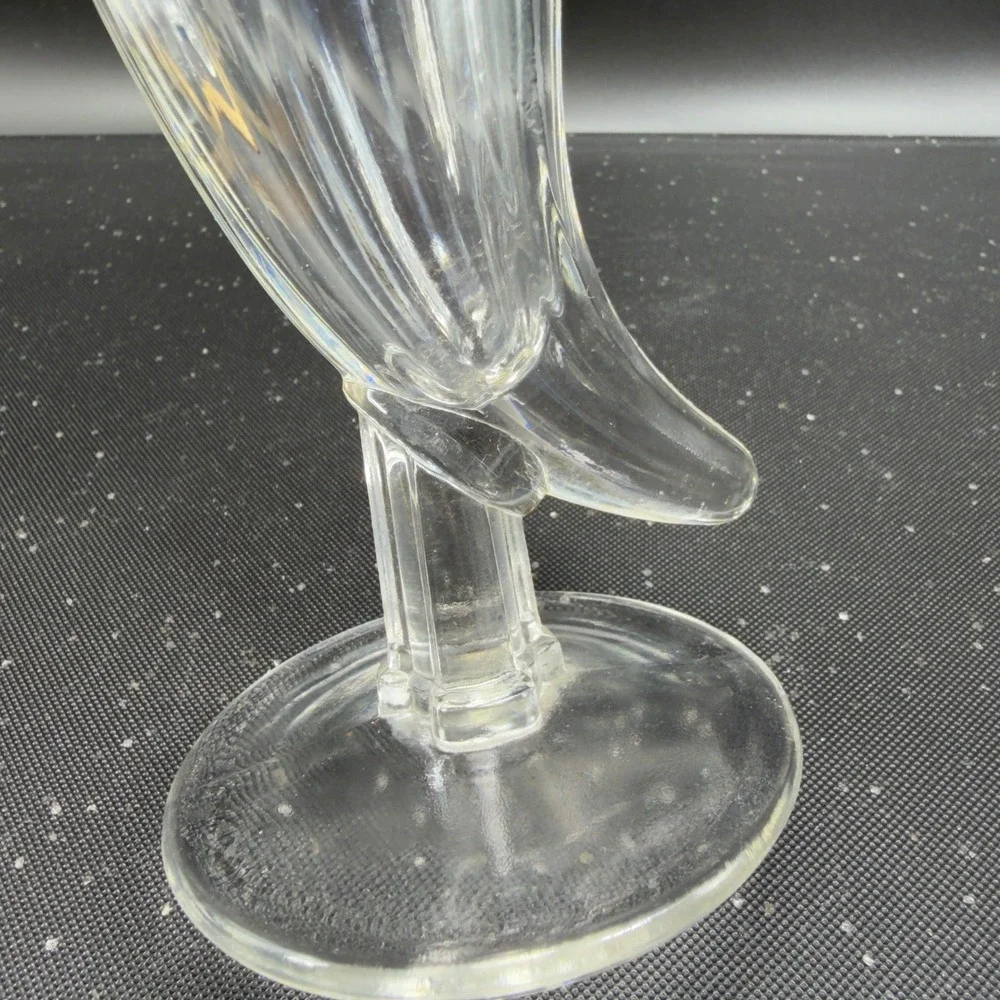 Indiana Glass‎ Cornucopia Horn of Plenty Footed Barware Glasses Cups set 2 VTG